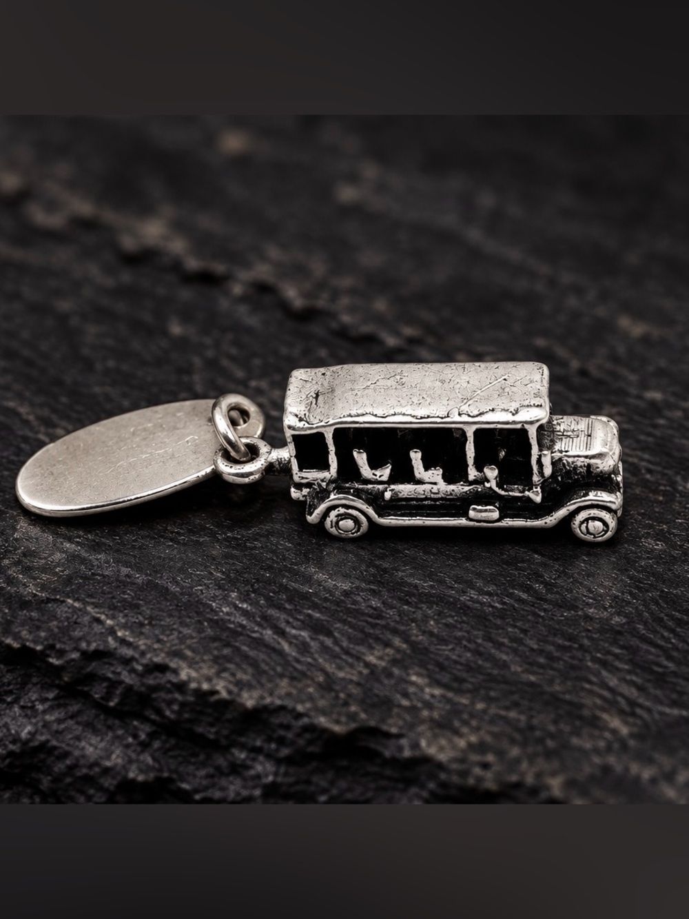 Sterling Silver Mini Bus Charm
